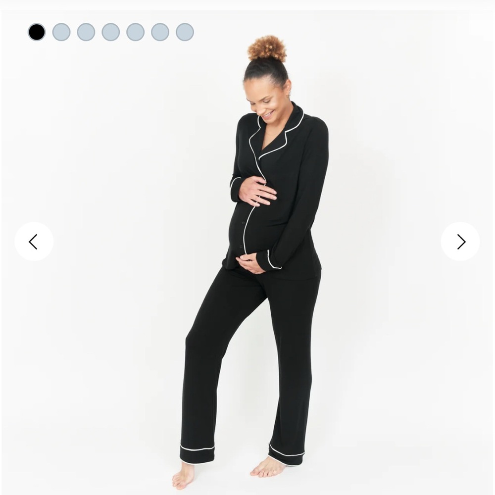 THE BLACK CLOUDLUXE CLASSIC PAJAMA SET (maternity pajamas)
